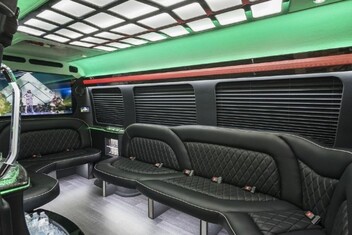Tallahassee Sprinter Party Bus Interior